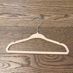 Set of (35) Kids Pink Velvet Hangers